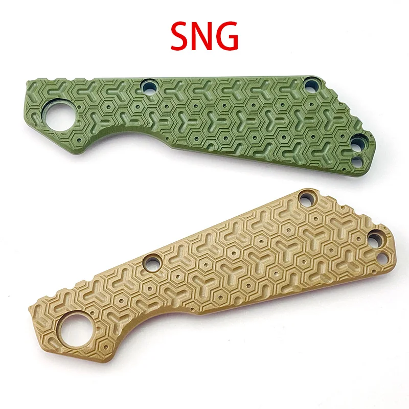 1piece Armor Pattern G10 Folding Knife Handle Scale Patch for Original ST SNG Knives Grip DIY Making Replacement Accessory Part