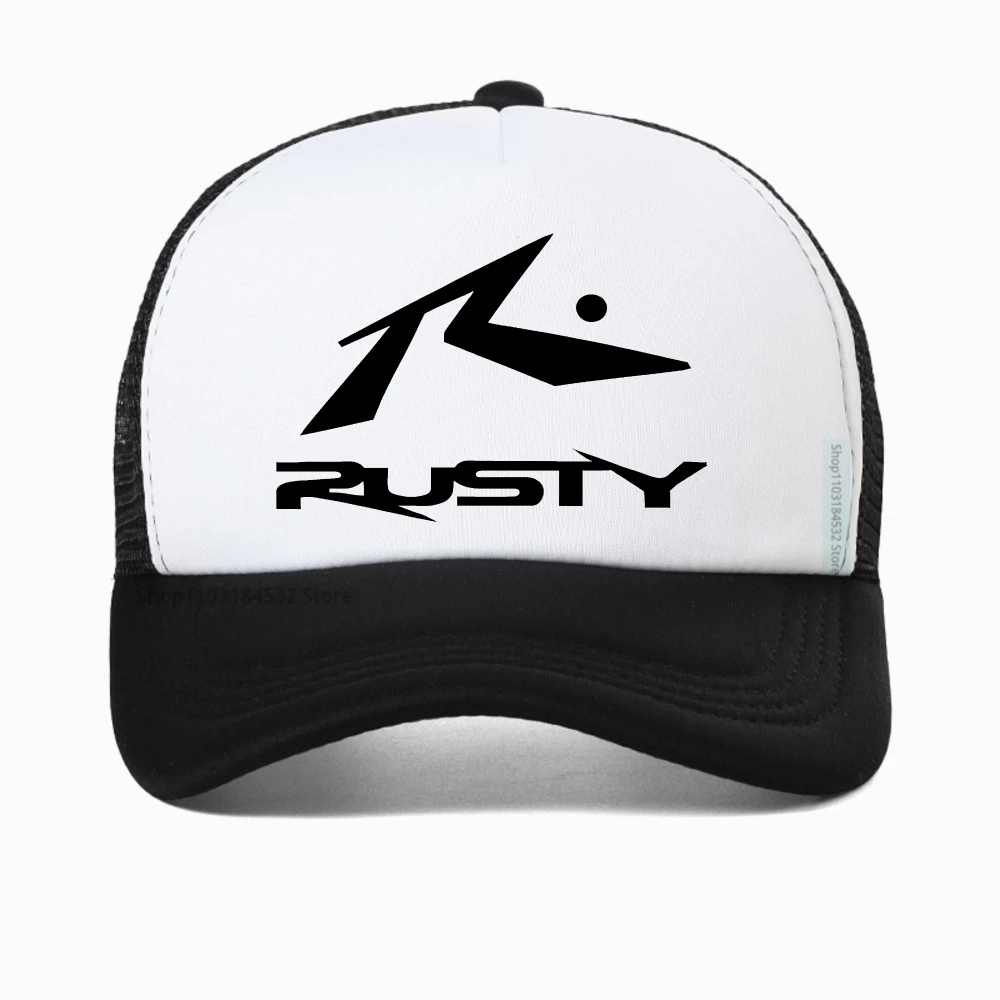 

Rusty Surfboards mesh baseball cap fashion outdoor casual Breathable adjustable trucker hat men women snapback hats