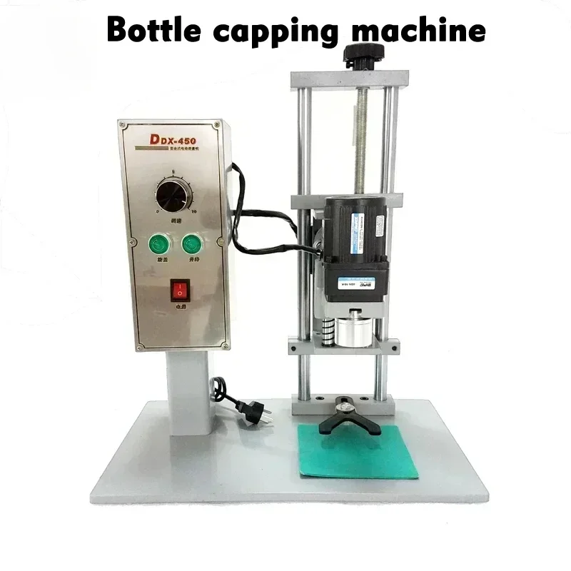 ممتاز أعلى جودة المبيعات الساخنة DDX-450 سطح المكتب التلقائي آلة تغطية الزجاجات الكهربائية ، السد قطر 10-50 مللي متر غطاء الشد م #2