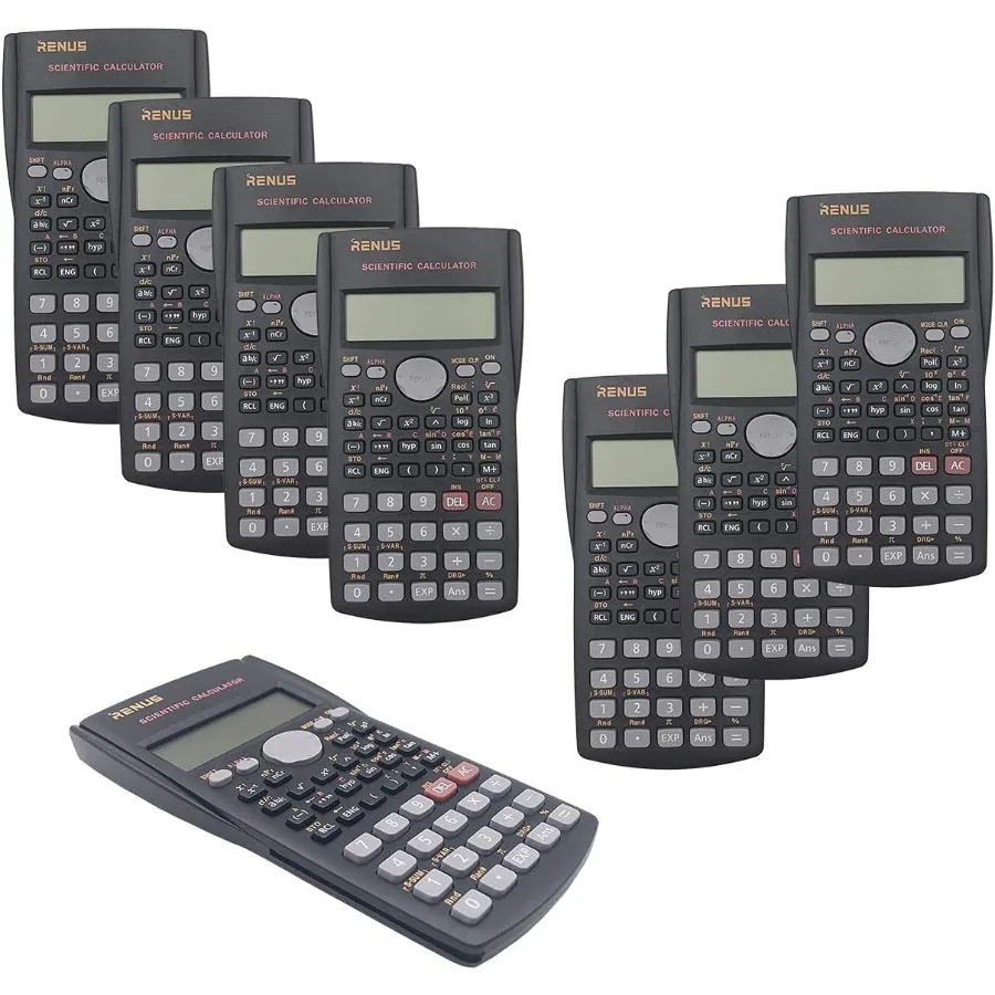 

8 Packs 2Line Engineering Scientific Calculator with Advanced Functions for Students and Teachers in Educational Settings Inclu