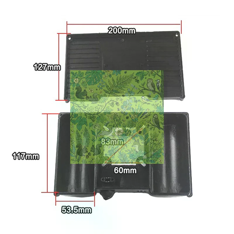 Electric Air Compressor Capacitor Box Junction Box Motor Junction Box Single-phase Air Pump Plastic Convenient
