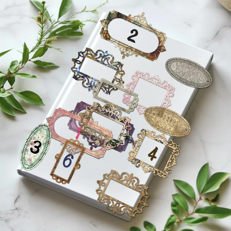 Carbon Steel Die Cuts Number Tags Label Frame Cutting Cutting Dies Stencils for DIY Scrapbooking Photo Album Decorative