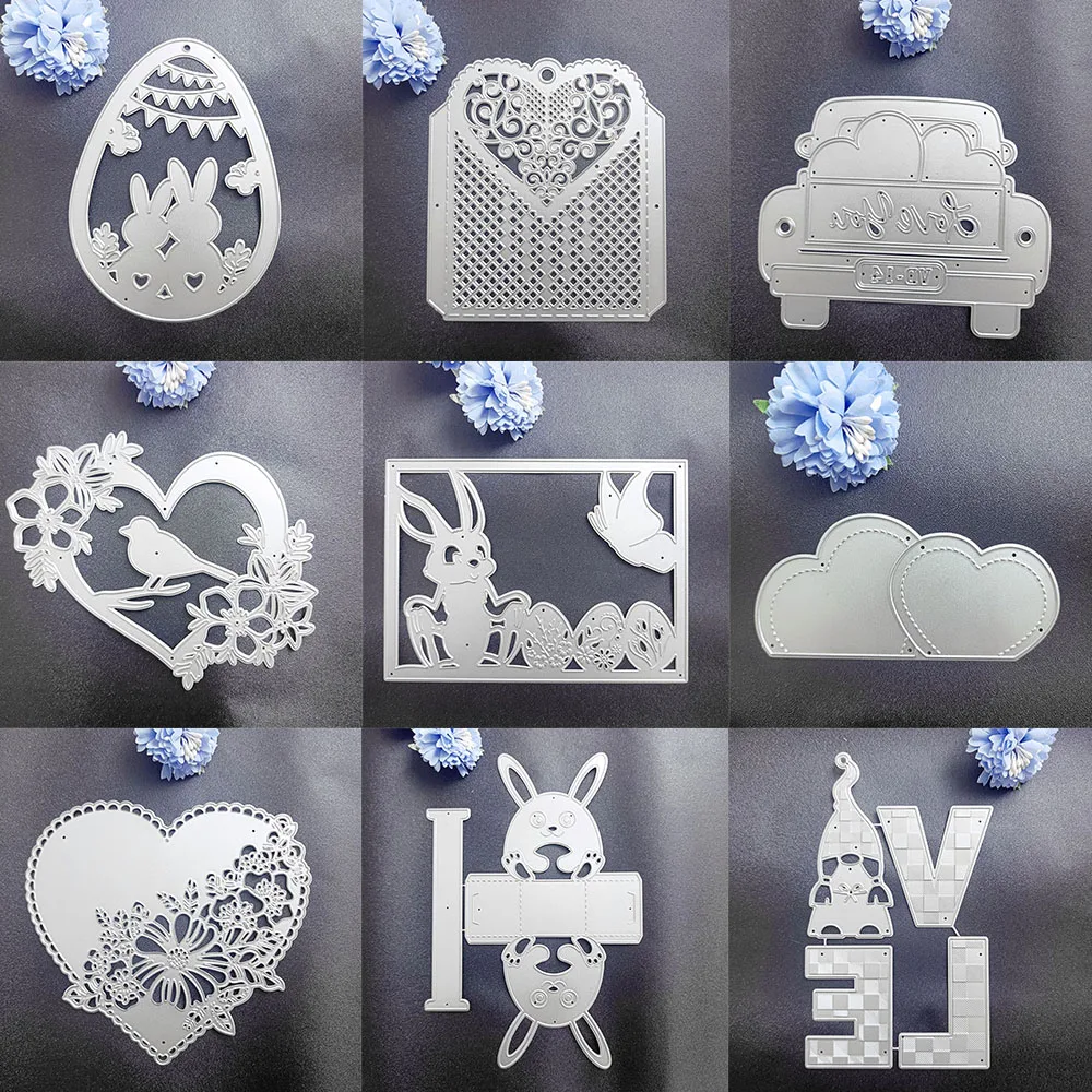 Easter/Valentine's Day New Style Metal Cutting Dies Scrapbooking and Card Making Paper Craft Album Decorative Embossing Folder