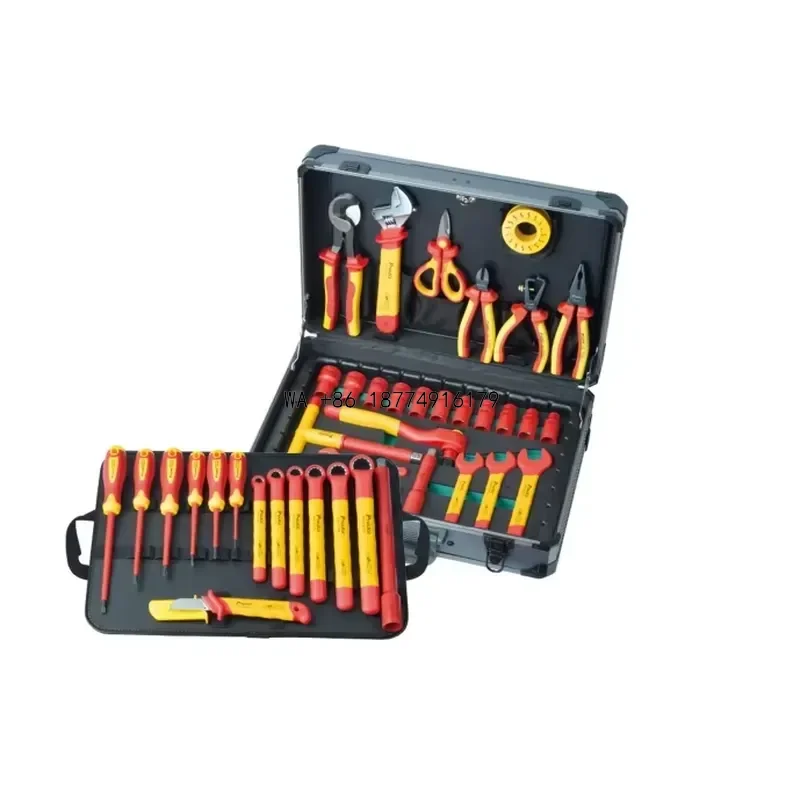 wmwmnu PRO'SKIT PK-2836M 41 PCS 1000V Insulated Metric Tool Kit for High Voltage Equipment Automobile Charging