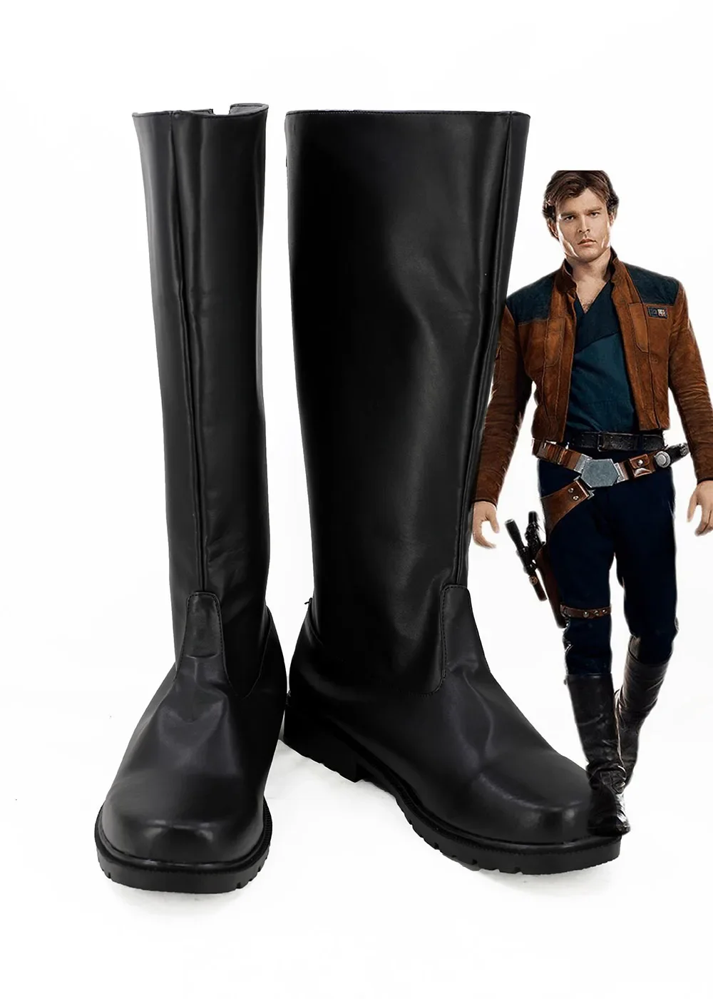 Custom Made Han Solo Cosplay Laarzen Zwarte Schoenen Halloween Schoenen Cosplay