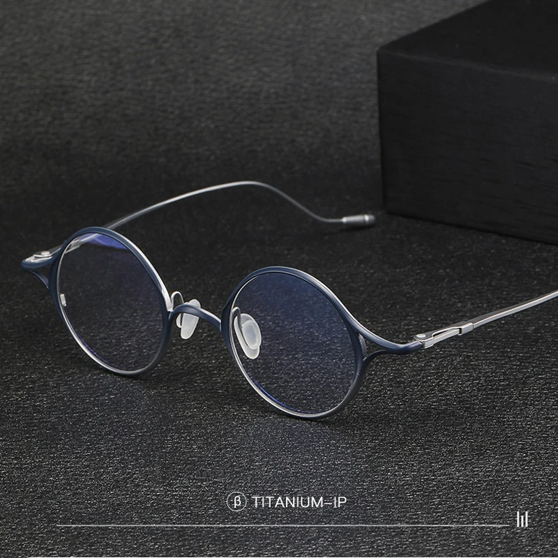 أعلى جودة التيتانيوم النظارات البصرية الإطار الرجال النساء الفاخرة العلامة التجارية خمر نظارات الكمبيوتر النظارات الطبية الجديدة