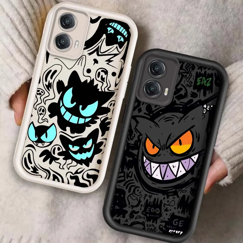

P-Pokemones G-Gengars For Motorola G85 Edge 50 60 G54 G35 E14 G04 G34 G Stylus G54 G13 G32 G14 5G Eye Ladder