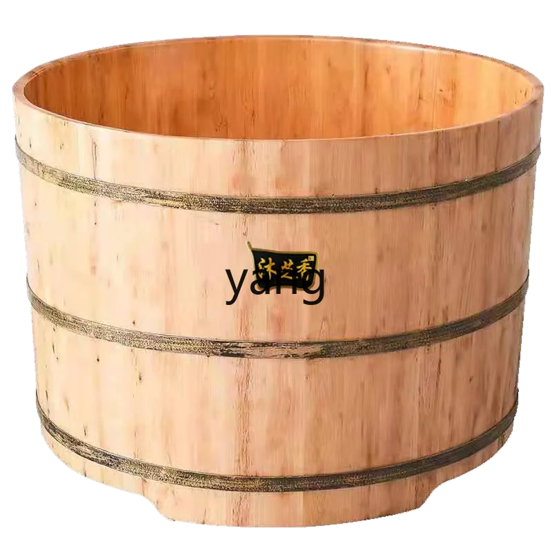 

ZJJ Round Bath Bucket Full Body Household Bath Cedar Bath Sauna