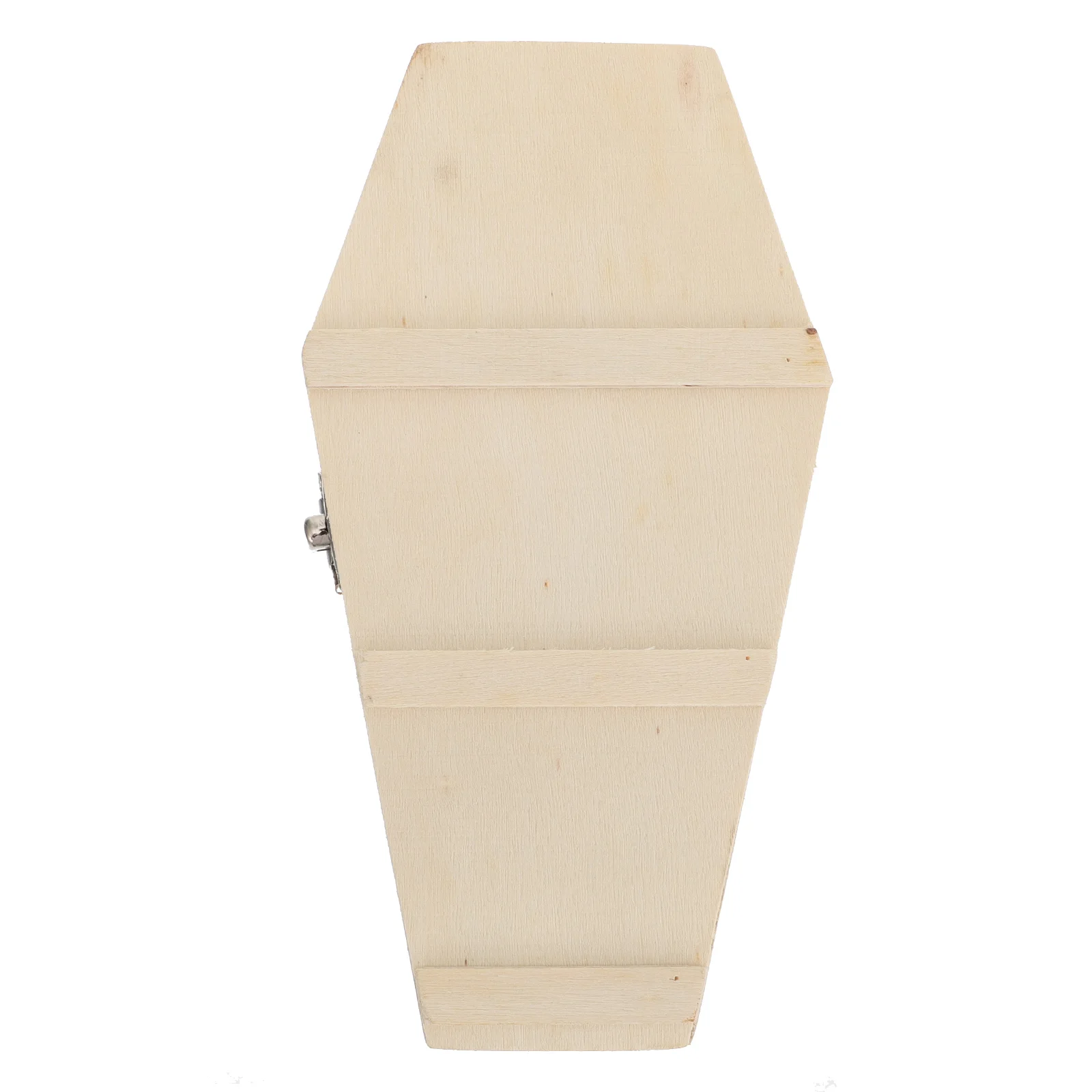 Halloween Coffin Box Coffins Ring Case Candy Storage Bins with Lids Haunted House Props Boxes Gift Cases Plywood Baby