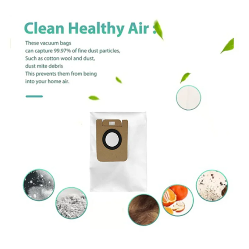 

A20F-8PCS Replacement Kit For Dreame Bot D10 Plus RLS3D, Z10 Pro, L10 Plus Robot Vacuum Main Side Brush Filter Mop Dust Bag
