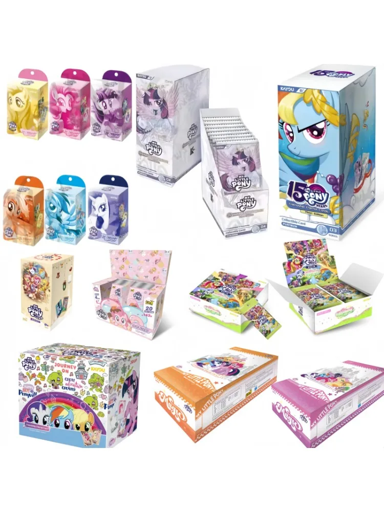 NIEUWE KAYOU My Little Pony Kaarten Engels Goede Maanlicht Sterren Leuke Schaduw Cadeaudoos serie Schattige Anime Verzamelkaarten Speelgoed Cadeaus - afbeelding 2