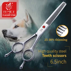 Fenice marke Japanischen 440C edelstahl 6,5 zoll Professionelle hundesalon Schneiden Ausdünnung schere