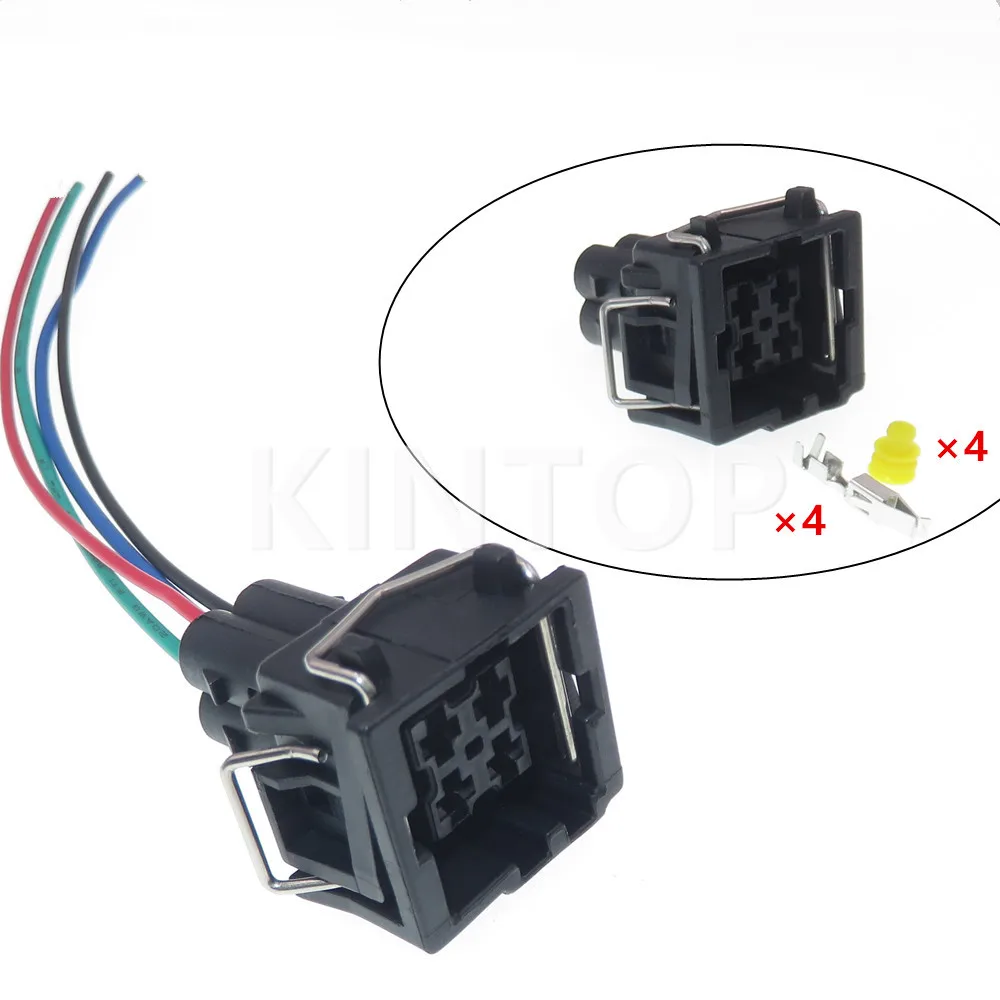 

1 Set 4 Pins 3.5 Series Car Modification Socket AC Assembly Modified Pressure Switch Wiring Harness Terminal Connector