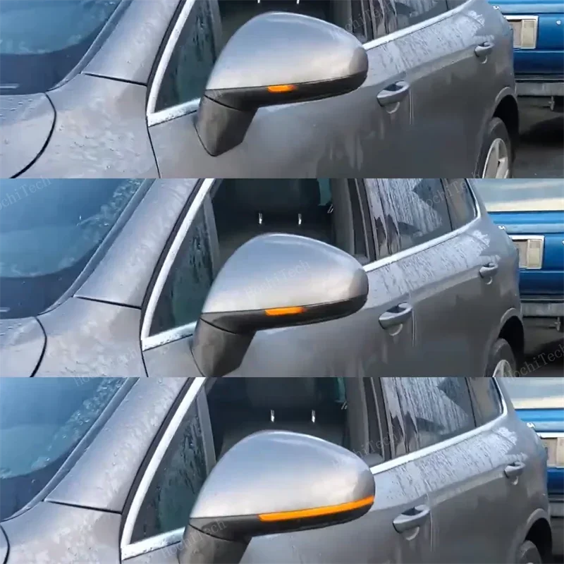 LED Dynamic Side Mirror Turn Signal Light Indicator Blinker Sequential Lamps for Volkswagen VW Touareg MK2 II 7P 2010-2018