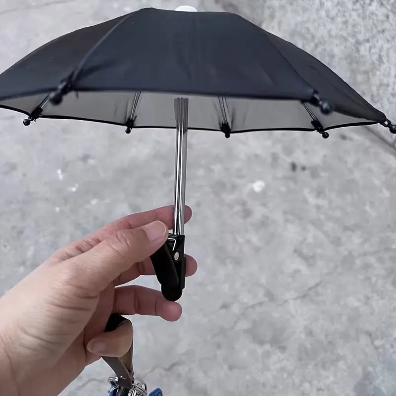 Outdoor-Sonnenschutz-Handyhalter mit kleinem Clip, geeignet für den Außeneinsatz, Strand, Fotografie und Videoaufnahmen, Auto-Handyhalterung, UV-Schutz, blendfreier Handy-Regenschirm,