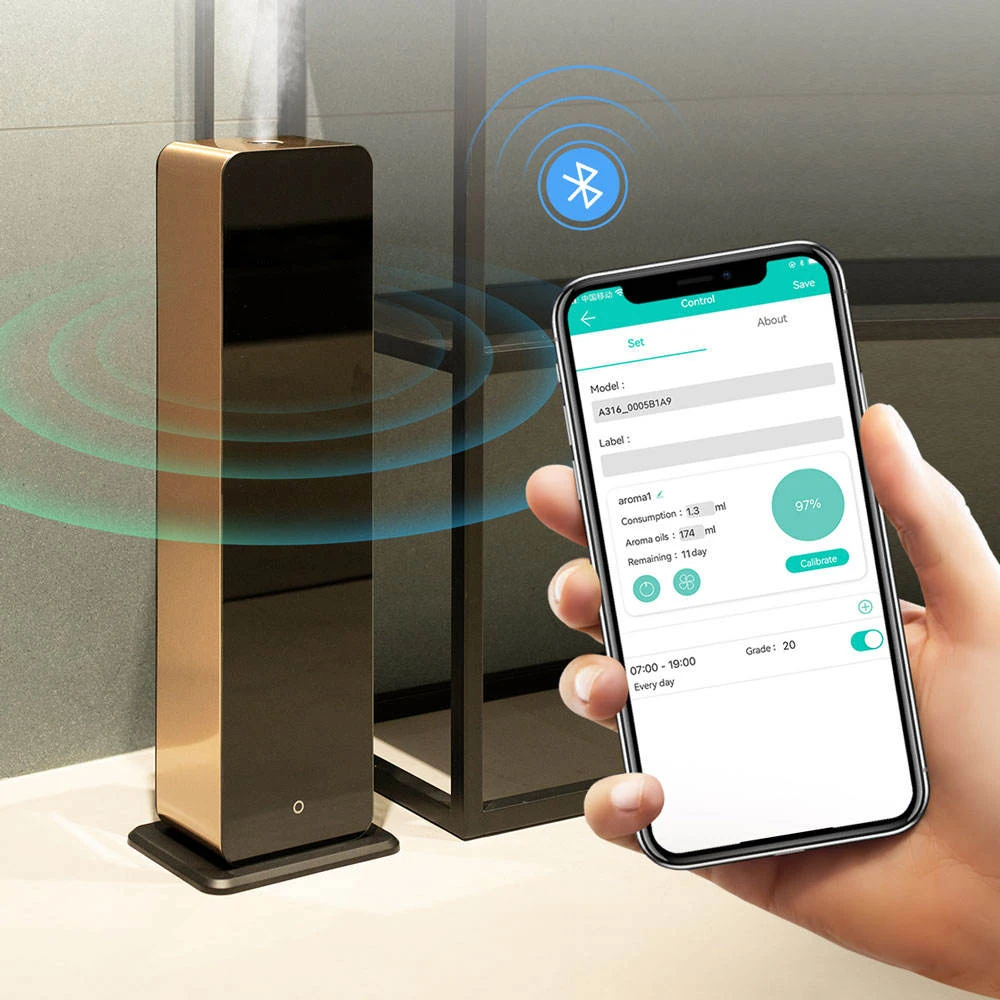Hotel Diffuser Luxury Scent Stand Alone Mini Fan Electric Essential Oil CE Smart Diffuser Machine view 5