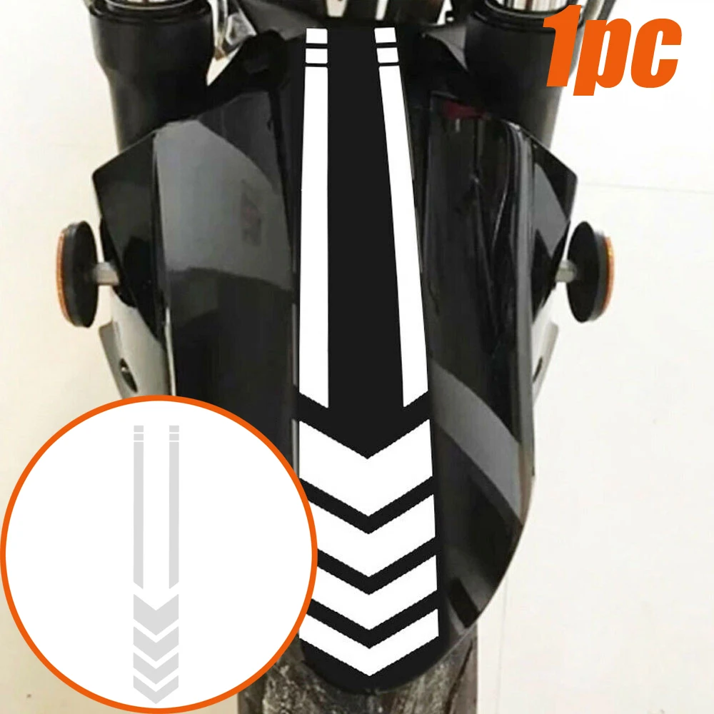 1pc Motorbike Accessories Universal Motorcycle Mudguard Sticker Motorcycle Arrow Styling Sticker Motorcycle Body Warning Decal