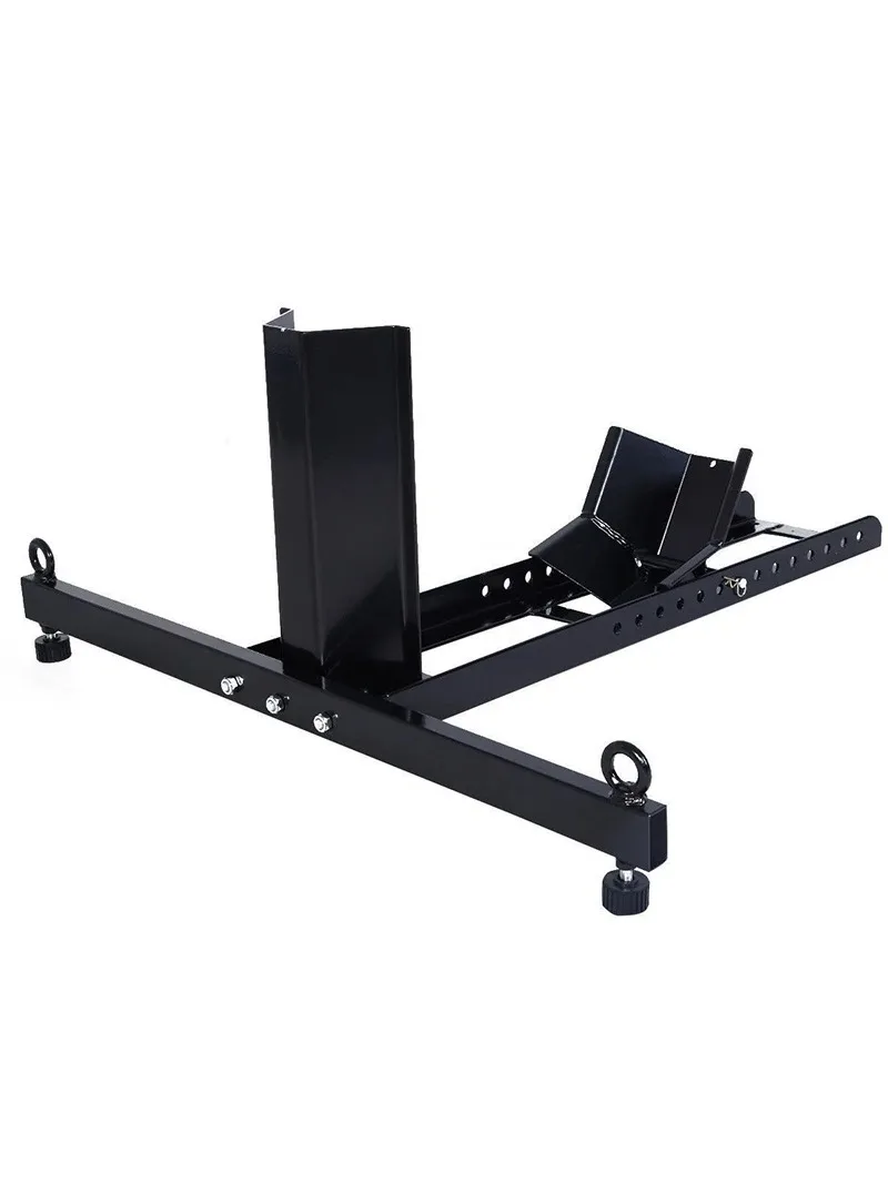 Motorcycle Wheel Chock Upright 1800 lbs Heavy-duty Steel Motorcycle Front Wheel Stand with Adjustable Holes ,HZYEYO ,H106