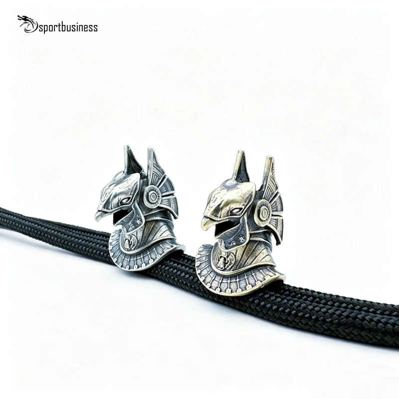 Egyptian Patron Saint Horus Brass Knife Beads EDC DIY Paracord Woven Bracelets Lanyard Pendants Accessories Outdoor Tool Hanging