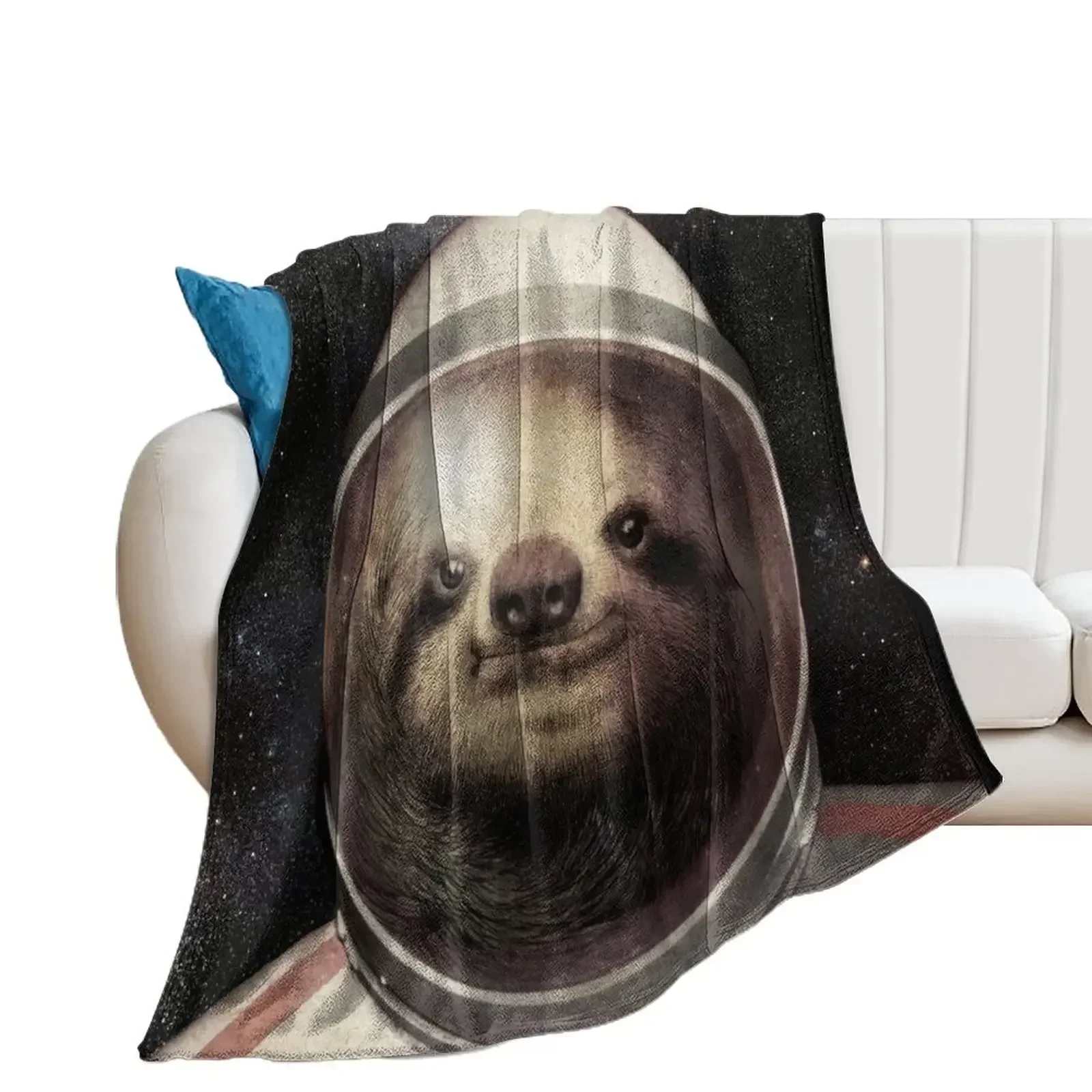 

Space Sloth Throw Blanket Soft manga Bed Blankets