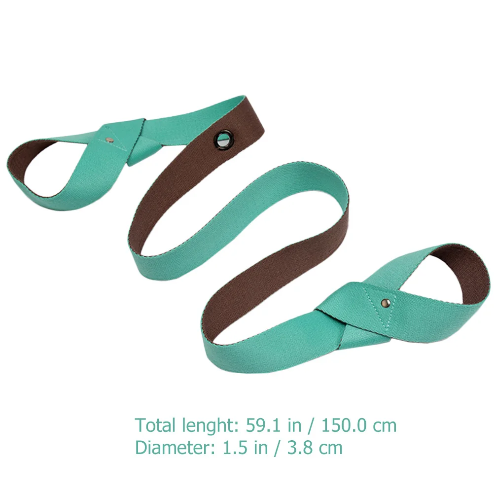 Tali Matras Yoga Elastis Tahan Lama Pita Latihan Peregangan Tubuh Latihan Ketahanan Pita Kebugaran Serbaguna Tali Matras Yoga