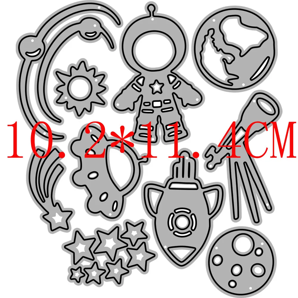 2022 AliliArts Metal Cutting Dies Explore Universe diy Scrapbooking Photo Album Decorative Embossing PaperCard Crafts Die