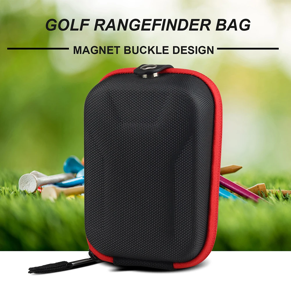 Golf Rangefinder Storage Bag EVA Hard Shell Protective Case with Carabiner and Belt Clip for Outdoor Sports Equipment Tools