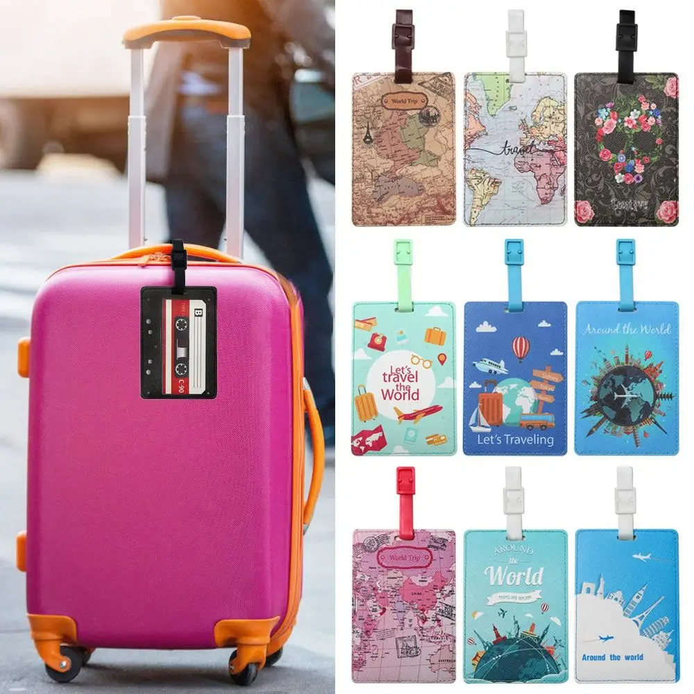 Travel ID Addres Holder Travel Accessories Luggage Tag Baggage Boarding Label Bag Tag Suitcase Labels