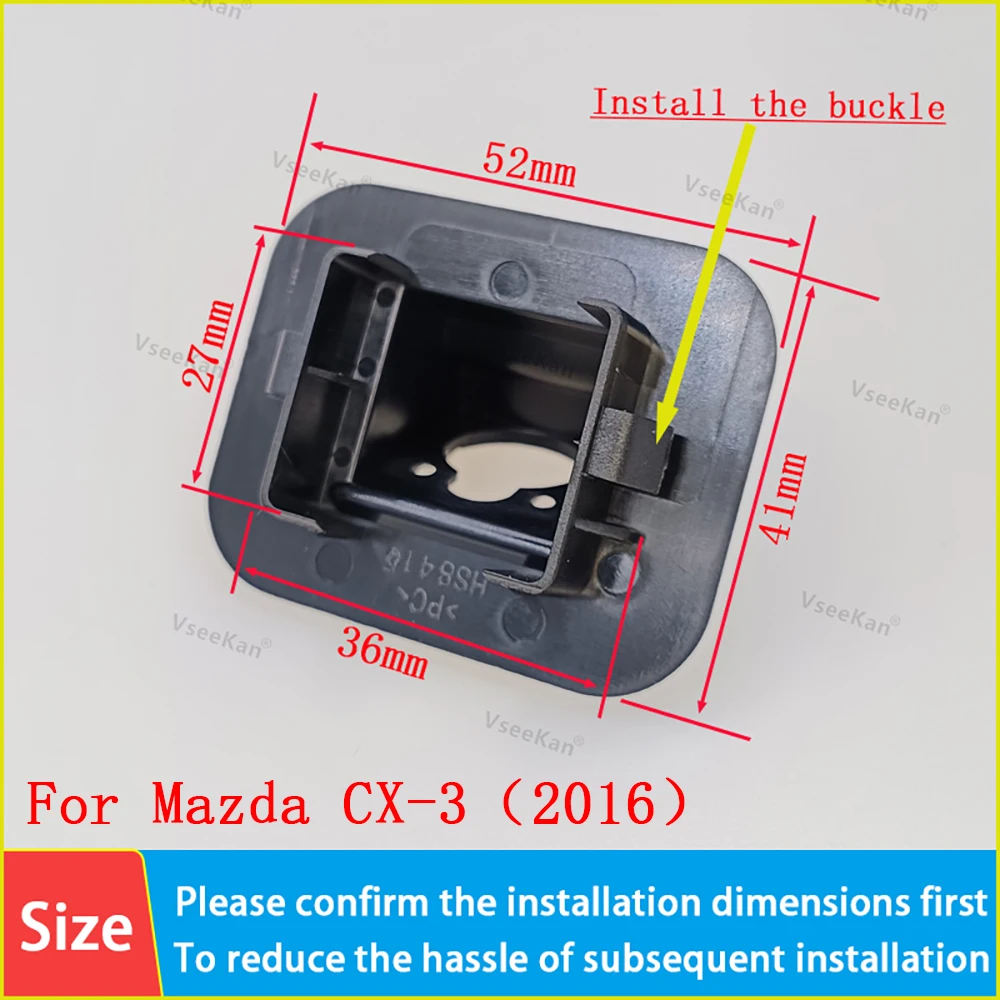 For Mazda 2016 CX-3 Rear View Camera Install bracket License plate light bracket Rear view camera accessories