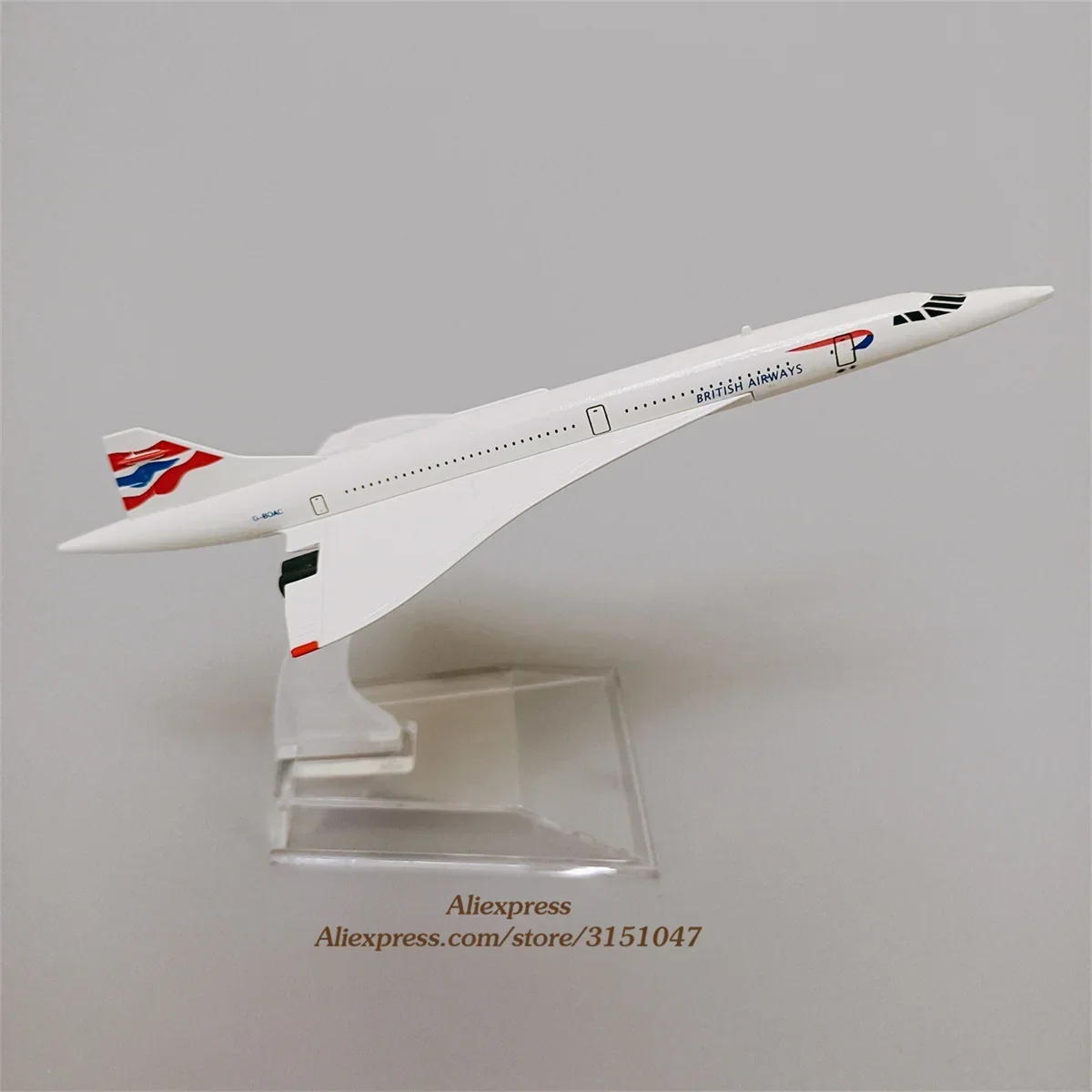 15.5cm Airplane Model Air British Concorde Aircraft Model Diecast Metal Alloy Air Plane Airplanes Model 1:400 Plane Toy Gift