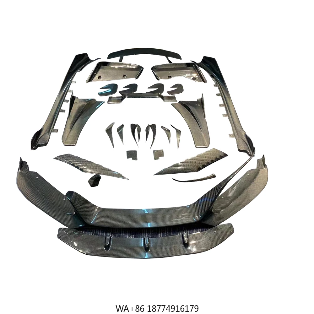 

Upgraded Carbon Body Kit Front Lip Rear Lip Side Skirt Tail Wing Diffuser Spoiler for I8