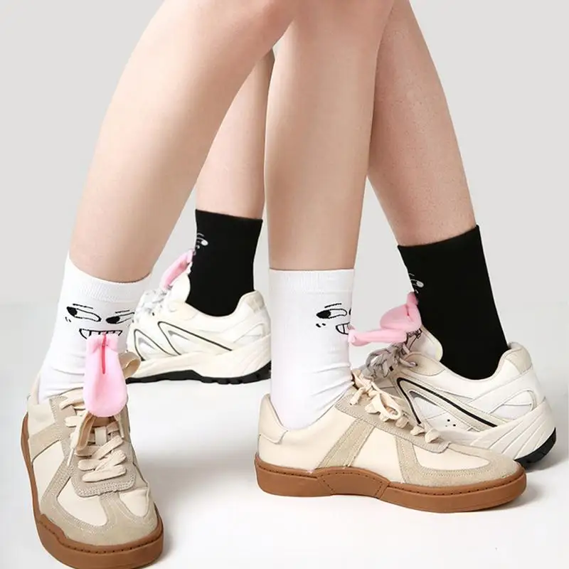 

Couple Socks Funny 2 Pairs Magnetic Tongue Kiss Mid-tube Socks Funny Kiss Socks Men And Women Sports Socks Autumn Travel Use