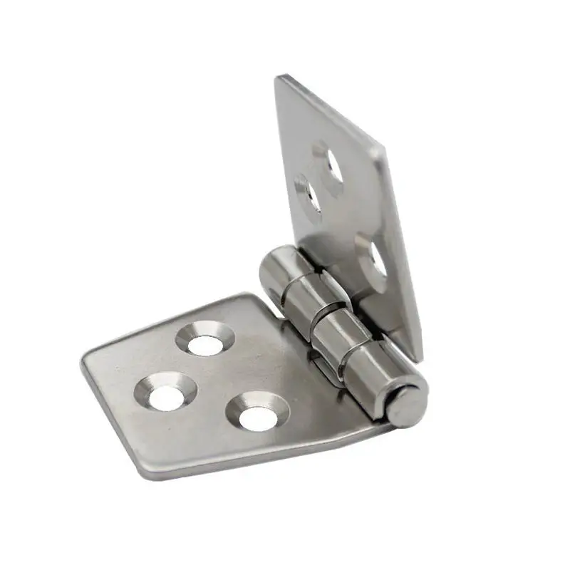 Stainless Steel Casting Hinge Flat Hinge Cabinet Doors For Windows 6 Holes Cast Strap Deck Hinge For Boat Hardware