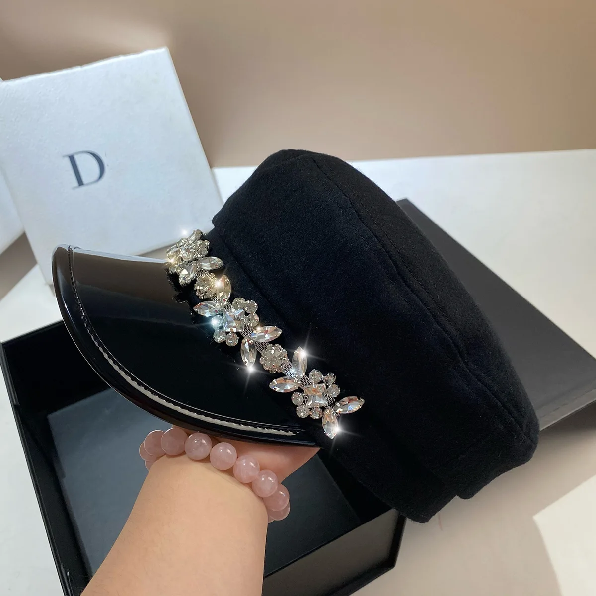 novos-bones-de-jornaleiro-feminino-de-la-luxo-diamante-bones-padeiro-menino-moda-primavera-chapeu-marinho-casual-chapeu-octogonal-boinas