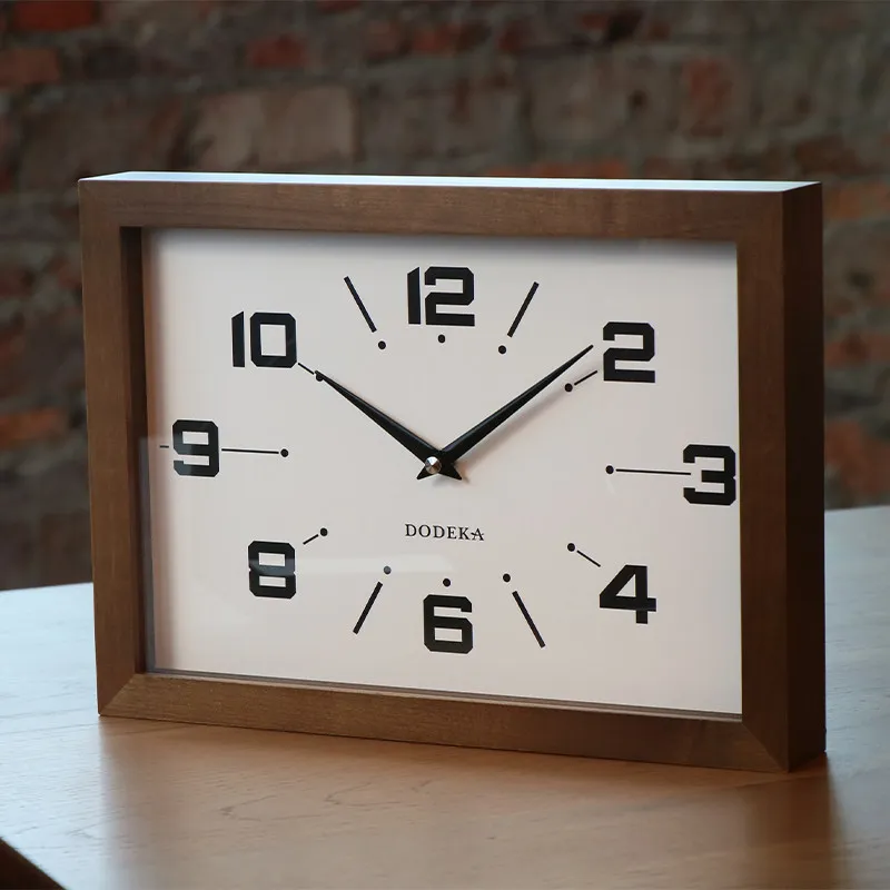 Wooden Wall Clocks Vintage Decorative Wall Clock Stylish Minimalist Japanese Silent Number Clocks Living Room Decorations