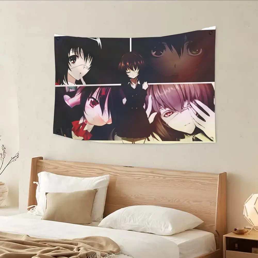StylishCasual Anime A-Another Style Flags Daily four rings hanging no edging for indoor use and outdoor decor easy hanging