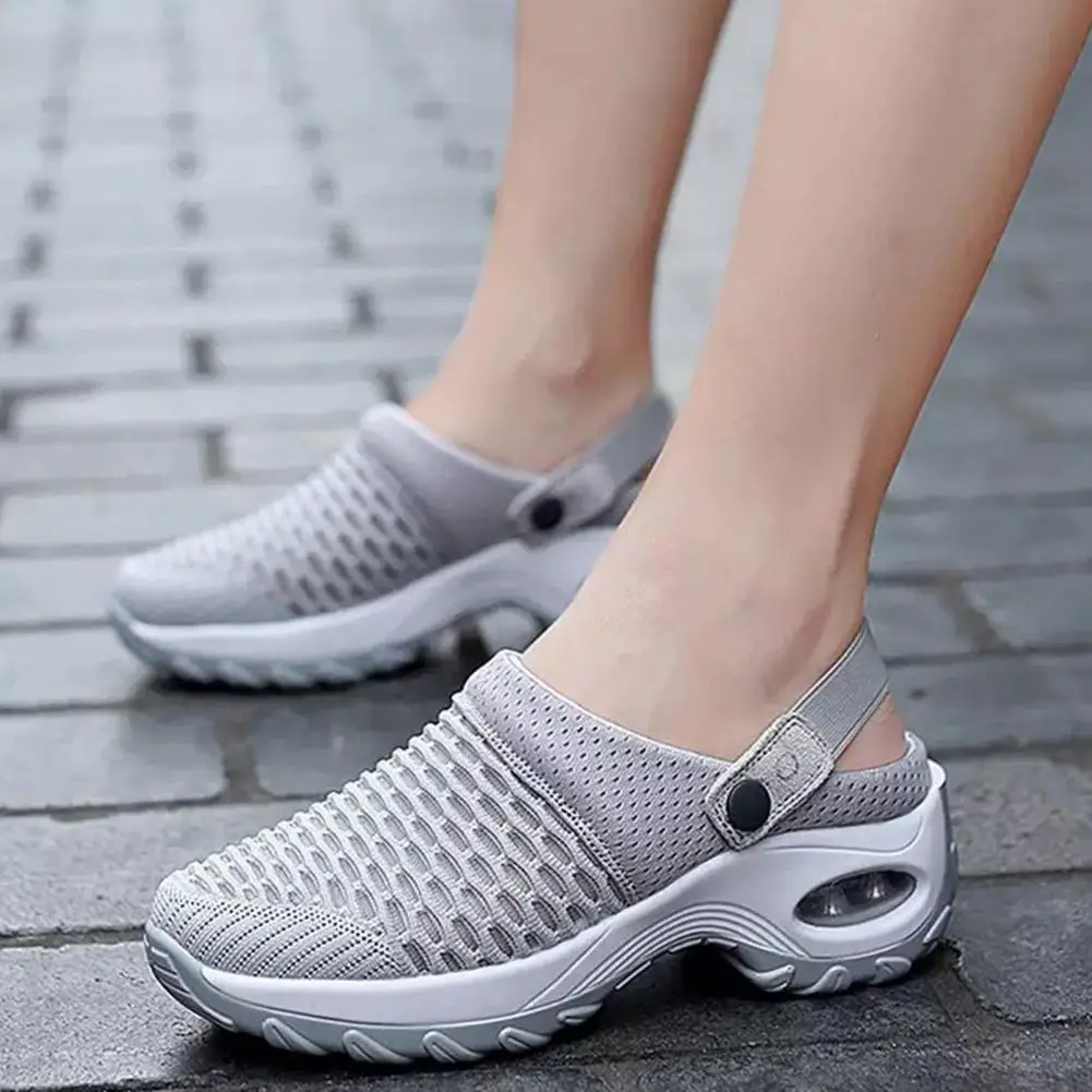 

Wedge Platform Sneakers Women New Fashion Casual Sport Shoes Ladies Air Cushion Running Mesh Breathable Women Vulcanized Shoes