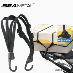 SEAMETAL Motosiklet Arka Koltuk Kask Şeritleri Elastik Halat Motosiklet Kaskı Sabit Kayış Ayarı Sabit Halat Mal Kayışı 60 cm/90 cm