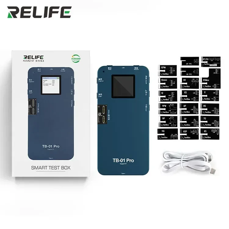 

TLF Relife TB-01 Pro Max 6 in 1 for Android and IP 6-13PM Lcd Screen Tester Programmer TB 01 PRO