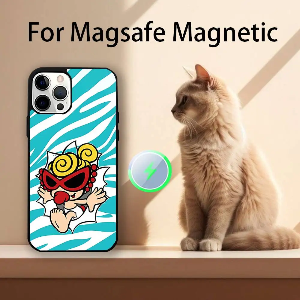 حافظة هاتف H-Hysteric M-Mini لهاتف iPhone 17,16,15,14,13,12,11,Pro,Max,Plus,Mini,SE4,E شحن لاسلكي Magsafe مغناطيسي