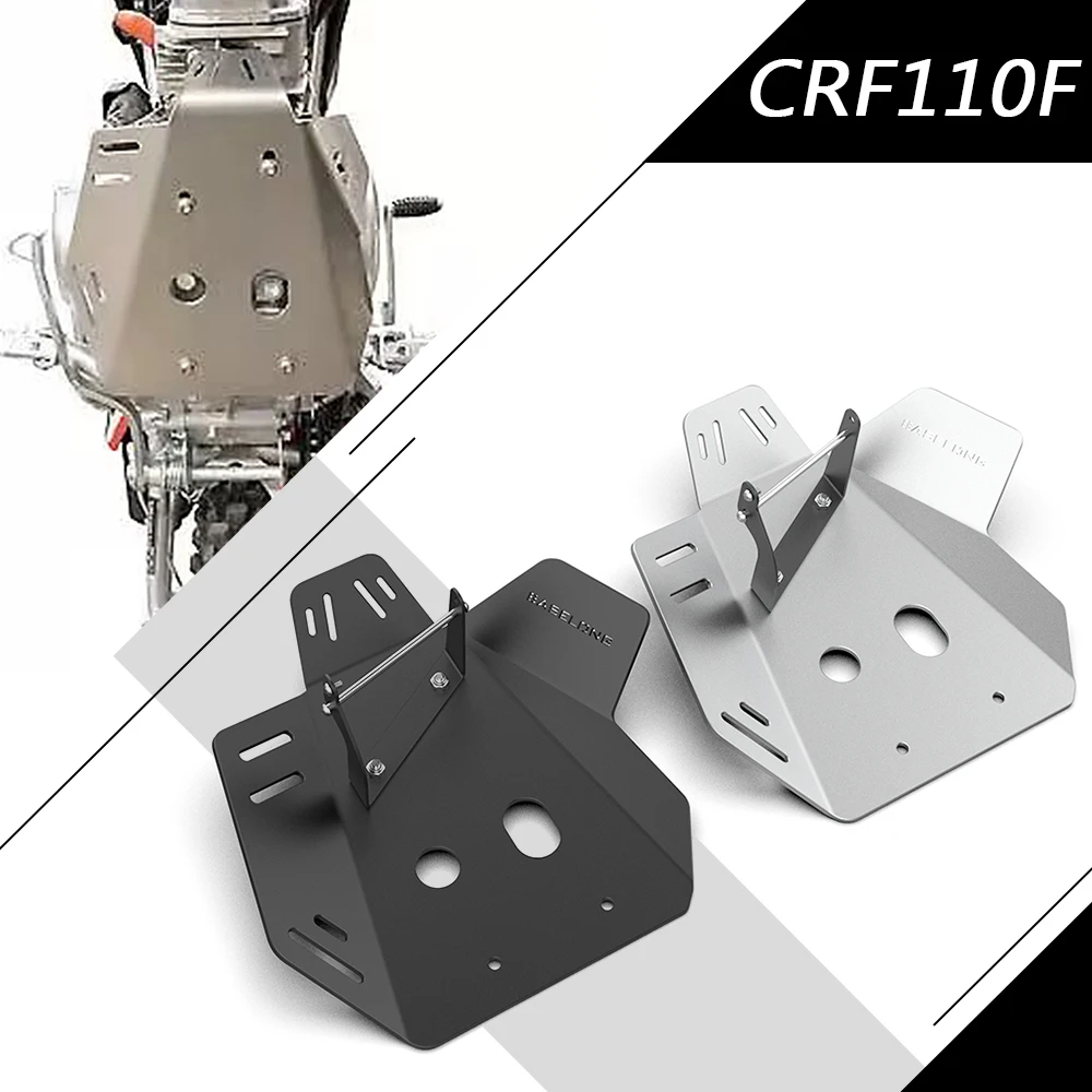 CRF 110F 2024 Under Engine Protection Cover For Honda CRF110F 2019-2023 Motorcycle Accessories CNC Skid Plate Bash Frame Guard