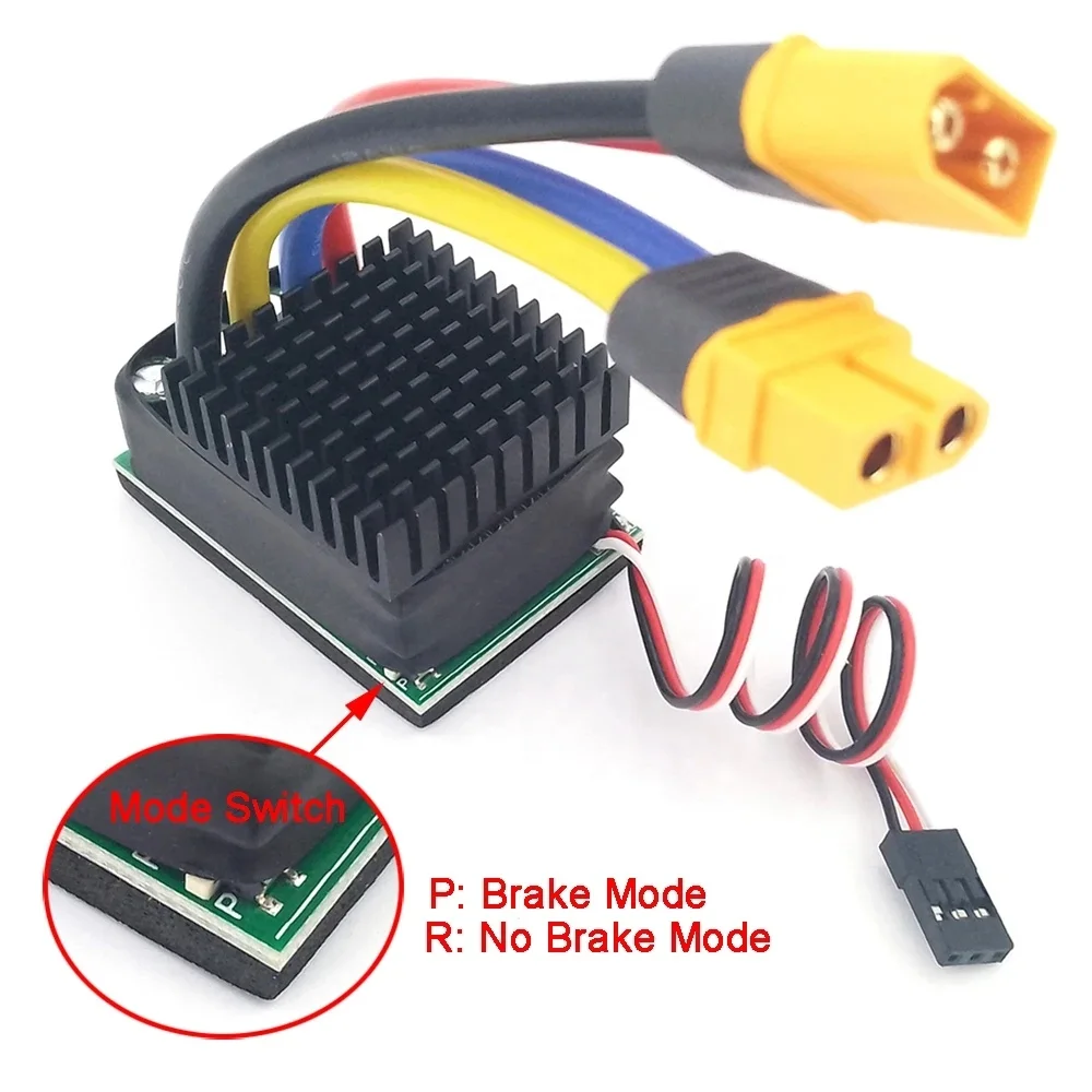 

10 В-32 В 12 В-24 В 480 А двусторонний регулятор скорости матовый ESC для радиоуправляемых гусеничных автомобильных танков, лодок 540/550/775/795 щеточный двигатель