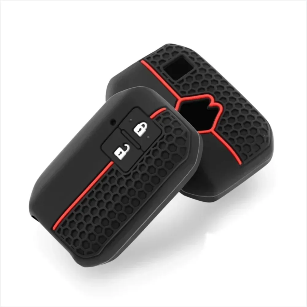 Silicone Key Case Cover For Suzuki Swift 2017 2018 Keyless Fob Shell Skin Keyring Key Chain Holder Protector - view 3