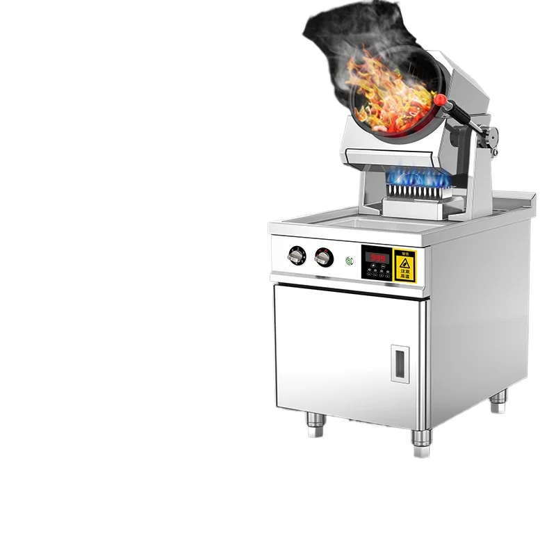 

Automatic cooking machine Commercial gas Intelligent roller Robot takeaway Fast food Hot fire Fried noodles