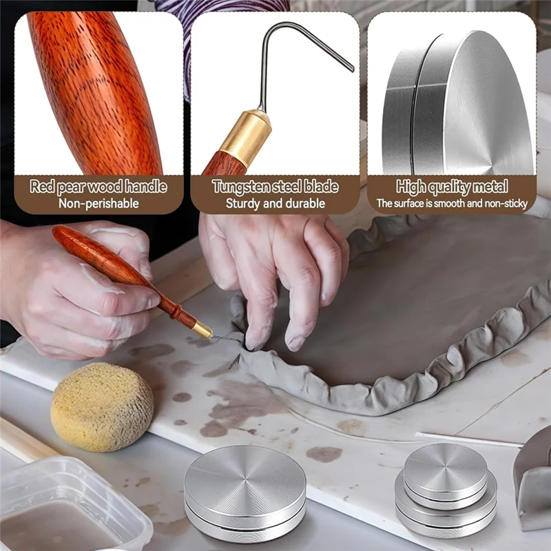 

AB13-Набор инструментов для обрезки керамики, L-образные инструменты + инструмент для обрезки спиннера (30 мм/38 мм/45 мм) для художников гончарной глины