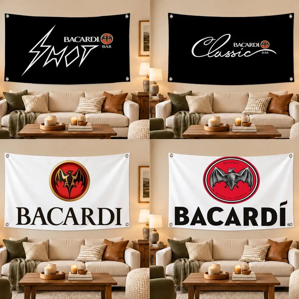Brand Bacardi Flags Modern Fabric Banner Pennants Bedroom Garden Party Birthday Wall Ornament Decor