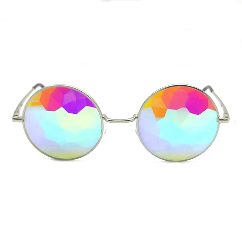 Classic Metal Round Frame  Kaleidoscope glasses