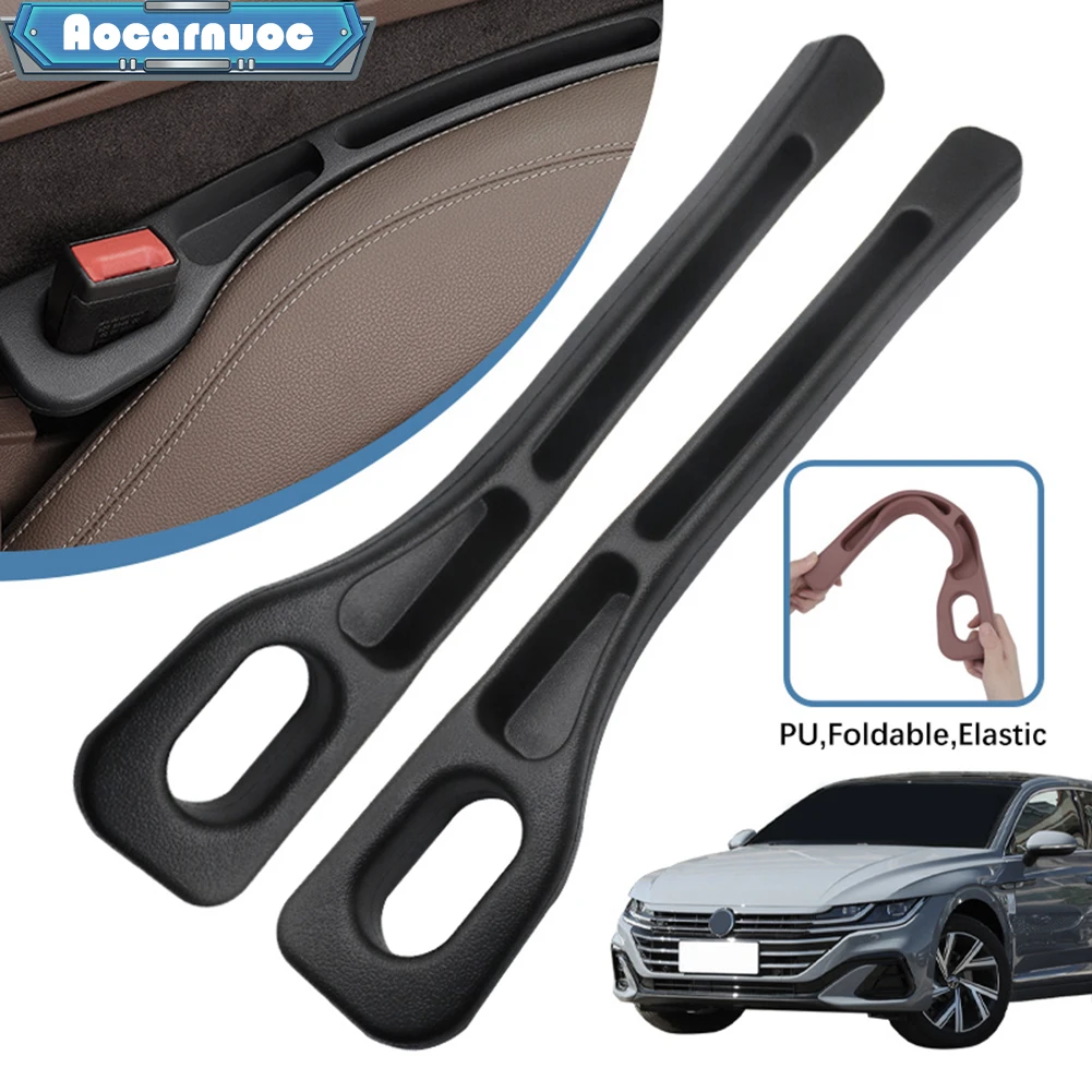 

2pcs/set Car Seat Gap Filler Leak-proof Filling Plug Strip Accessories For Volkswagen CC 2009-2018 2019 2020 2021 2022 2023 2024