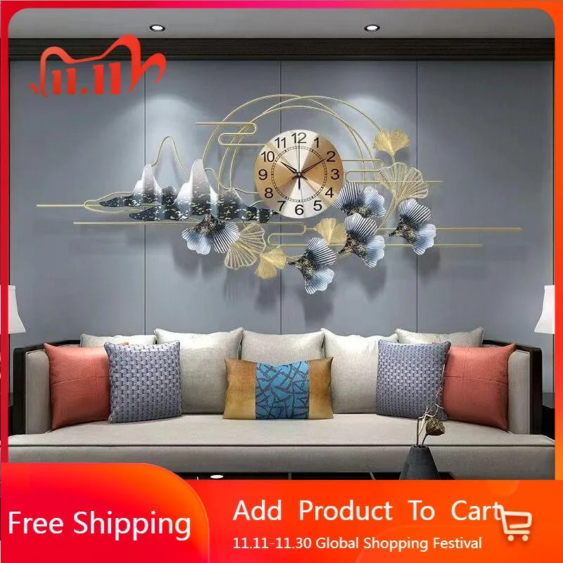 

Creative Modern Wall Clocks Bedrooms Large Silent Design Minimalist Wall Watch Xenomorph Reloj De Pared Living Room Decoration