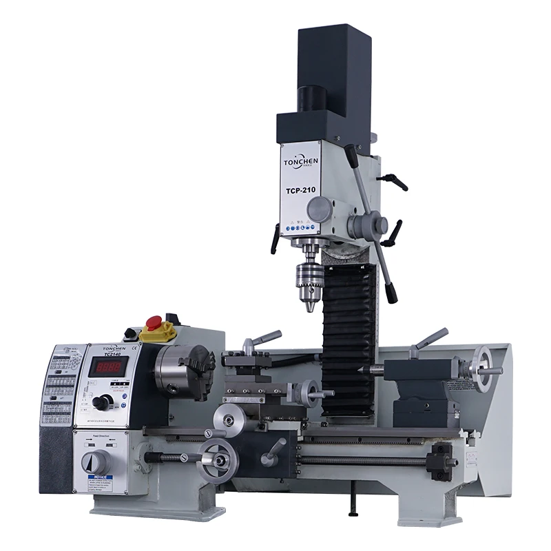 

TCP210 Multifunction Mini Lathe Manual Metal Lathe Machine Combo Lathe Milling Machine